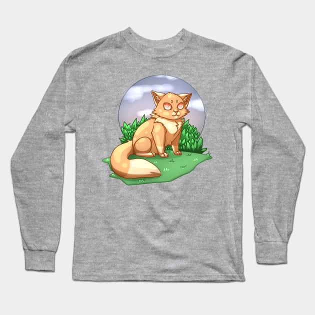 Cream cat Long Sleeve T-Shirt by HEllRas